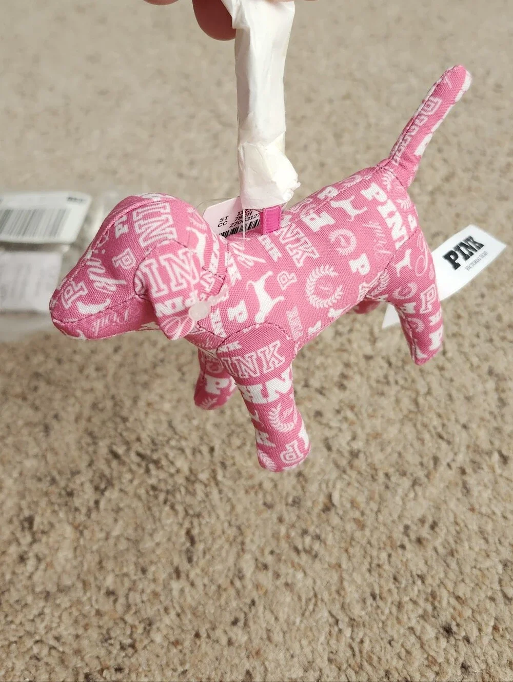 PINK Victoria's Secret Pink Logo Dog Keychain/Card Holder